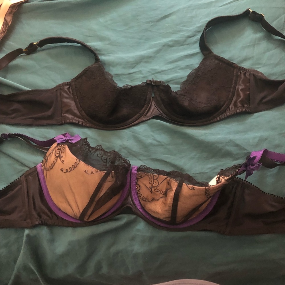 2 Lane Bryant 44D half-cup bras